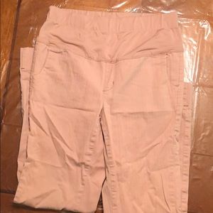 Pink maternity dress pants